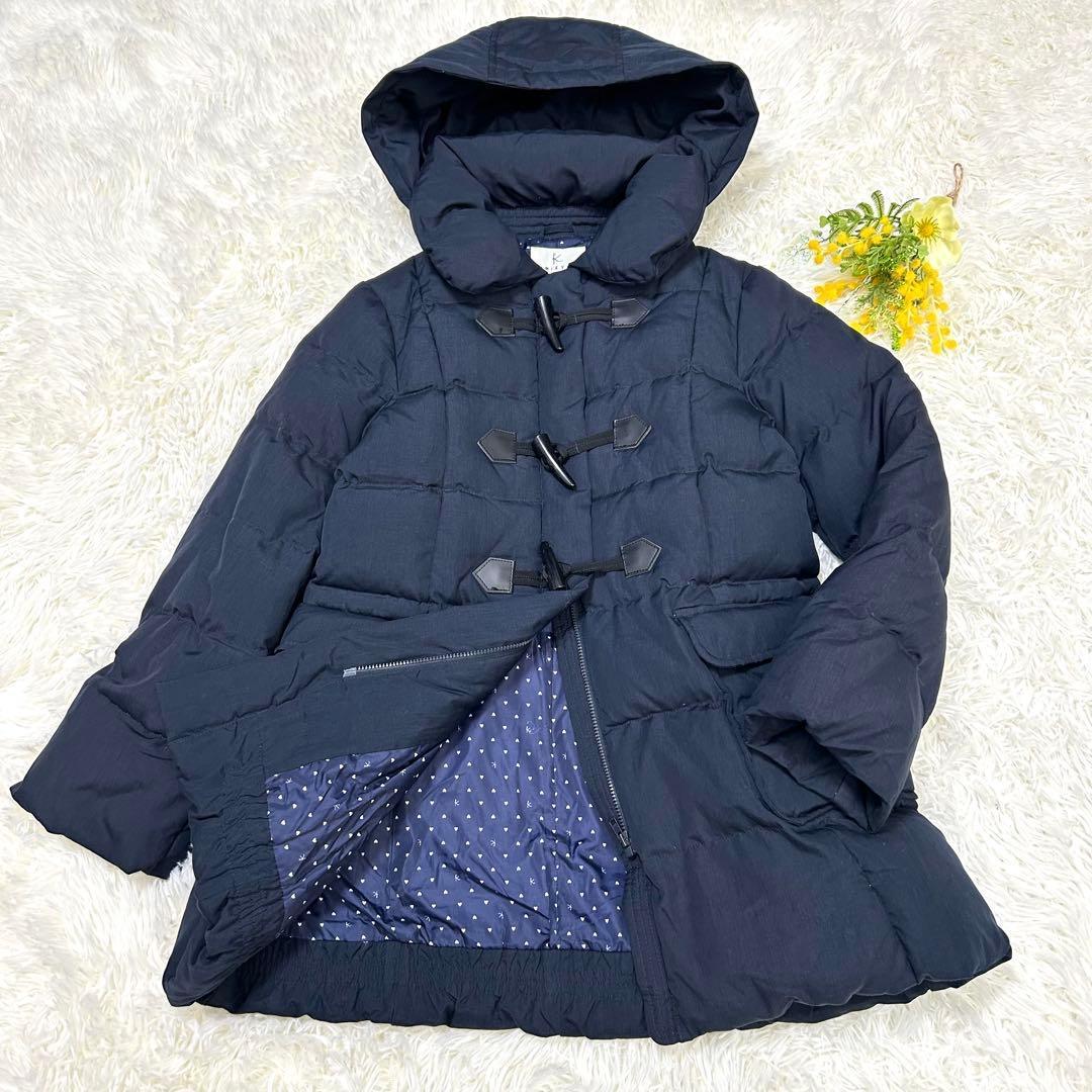 組曲 ダウンダッフルコート ネイビー キッズ150サイズ フード ダウン90