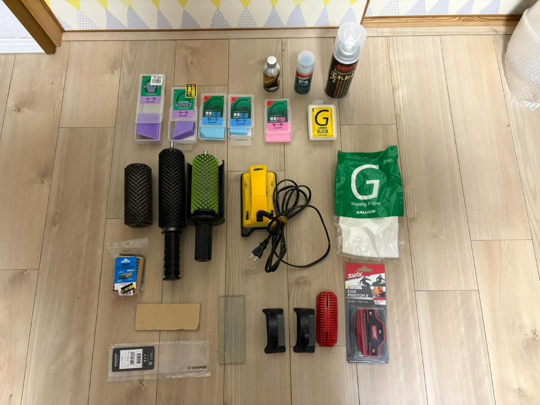 ホットワックス シャープナー　詰め合わせ　メンテセット 楽天市場】スキー スノボのチューンナップ用blpホットワックスセット