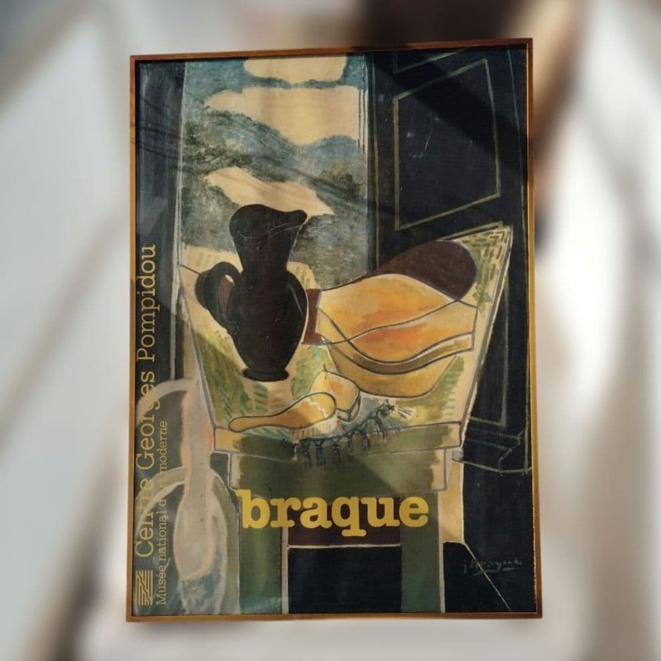 ジョルジュ・ブラック　ES BRAQUE　庭のテーブル　アートポスター ジョルジュ・ブラック GEORGES BRAQUE 庭のテーブル アートポスター