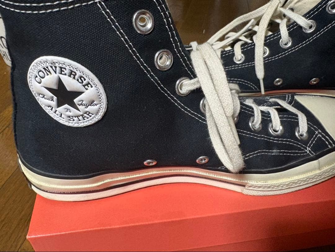 ct70 コンバース チャックテイラー ブラック 27.5 レシート付き - メルカリ