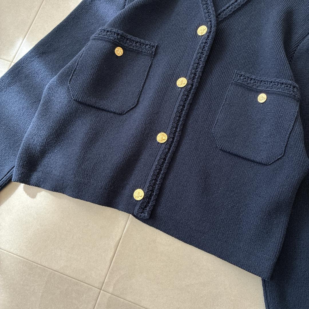 極美品 Plage プラージュ♡ゴールドボタン ニットジャケット 金ボタン