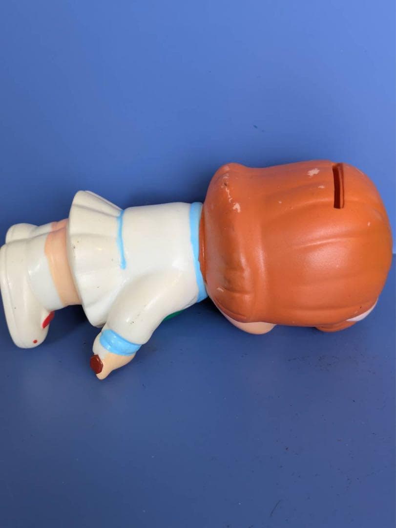 ノベルティ ソフビ人形 大成建設 テニス女の子貯金