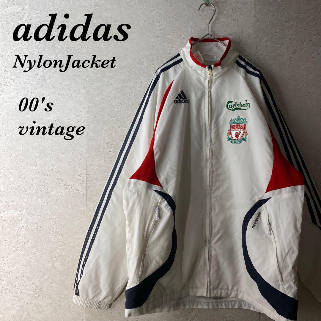 NewVintage古着06'年製adidasリバプール白ナイロンジャケット - メルカリ