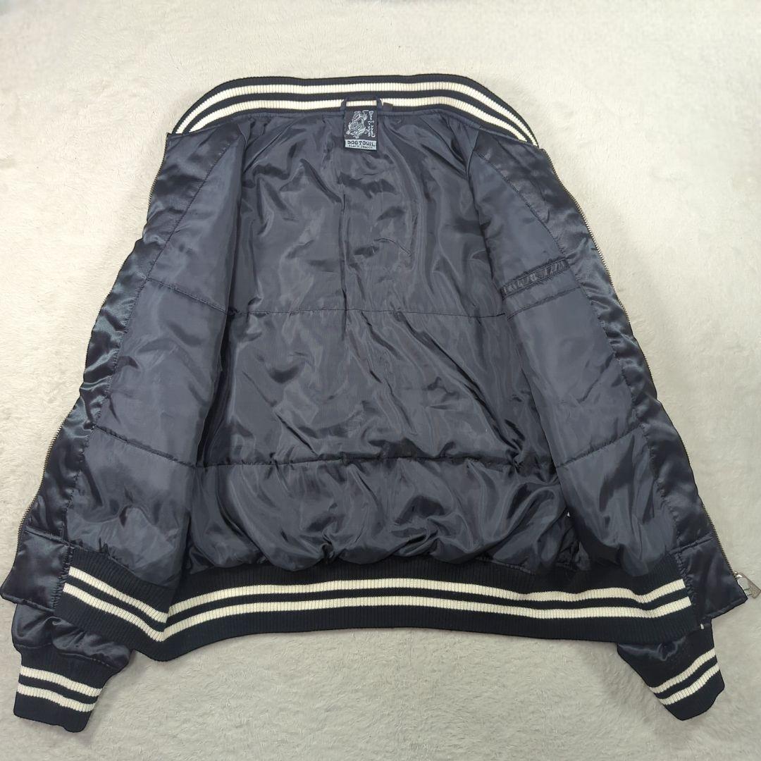 DOGTOWN ドッグタウン✨刺繍 スカジャン XL 黒龍 和柄 ドラゴン - メルカリ