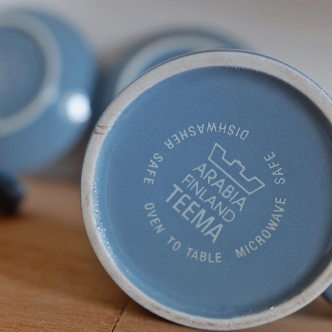 美品】【廃盤色】ARABIA ヴィンテージ ティーマ C＆S φ7cm 2客