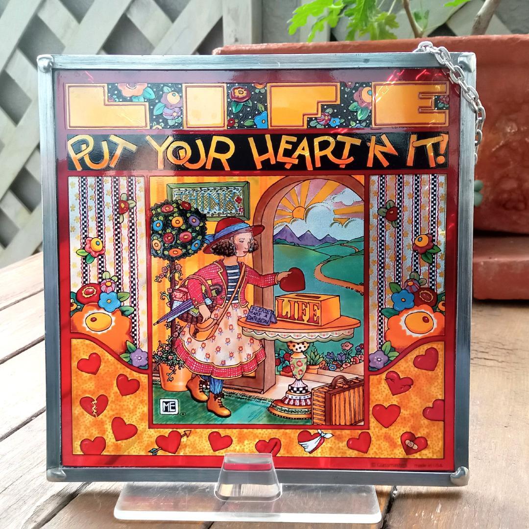 メアリー・エンゲルブライト ステンドグラス ハート グラスマスターズ社