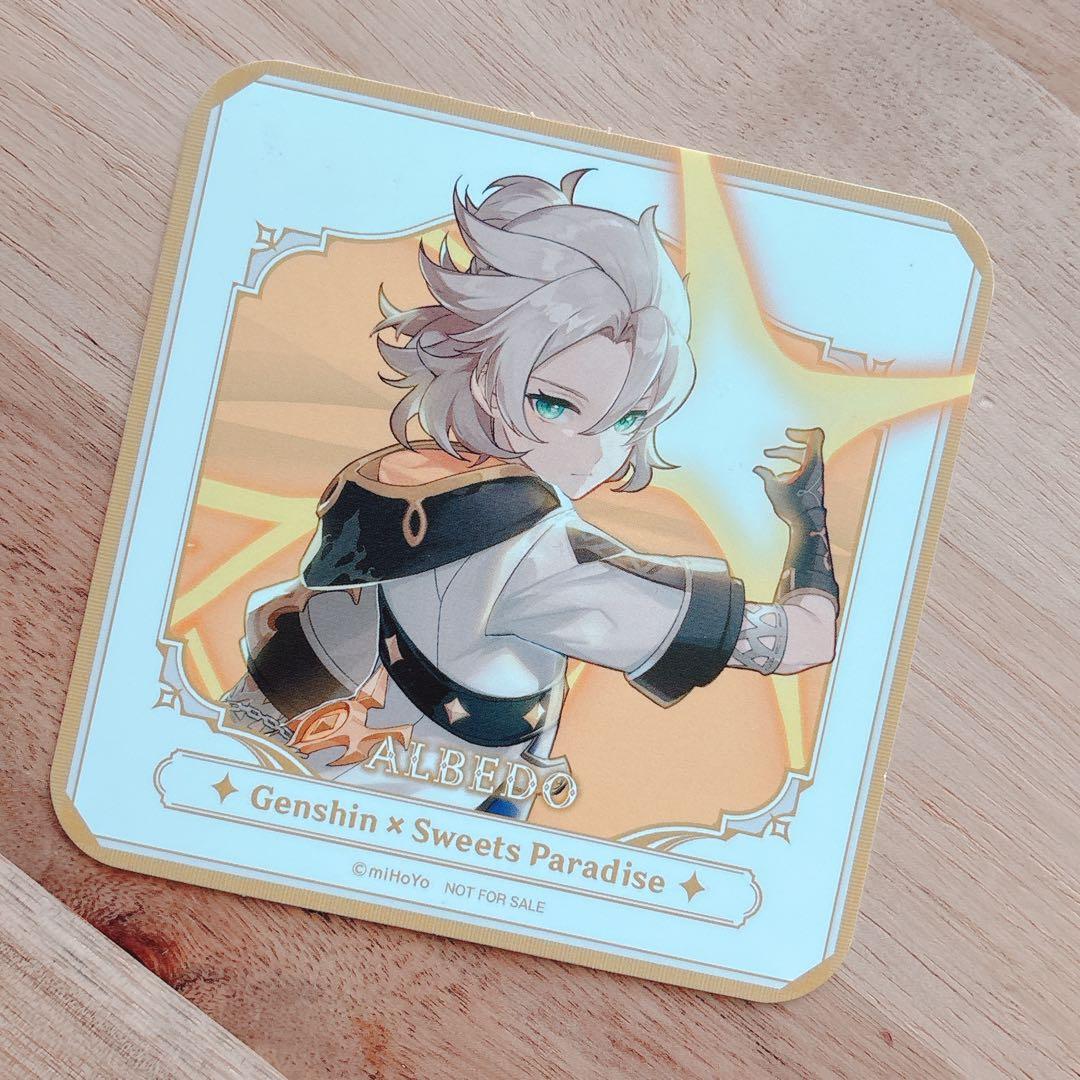 原神 スイパラコラボ アルベド コースター - メルカリ