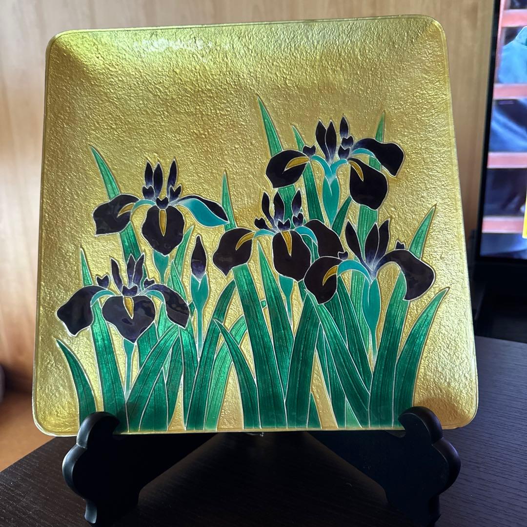 美品] 安藤七宝店 七宝焼 絵皿 30㌢角 - メルカリ