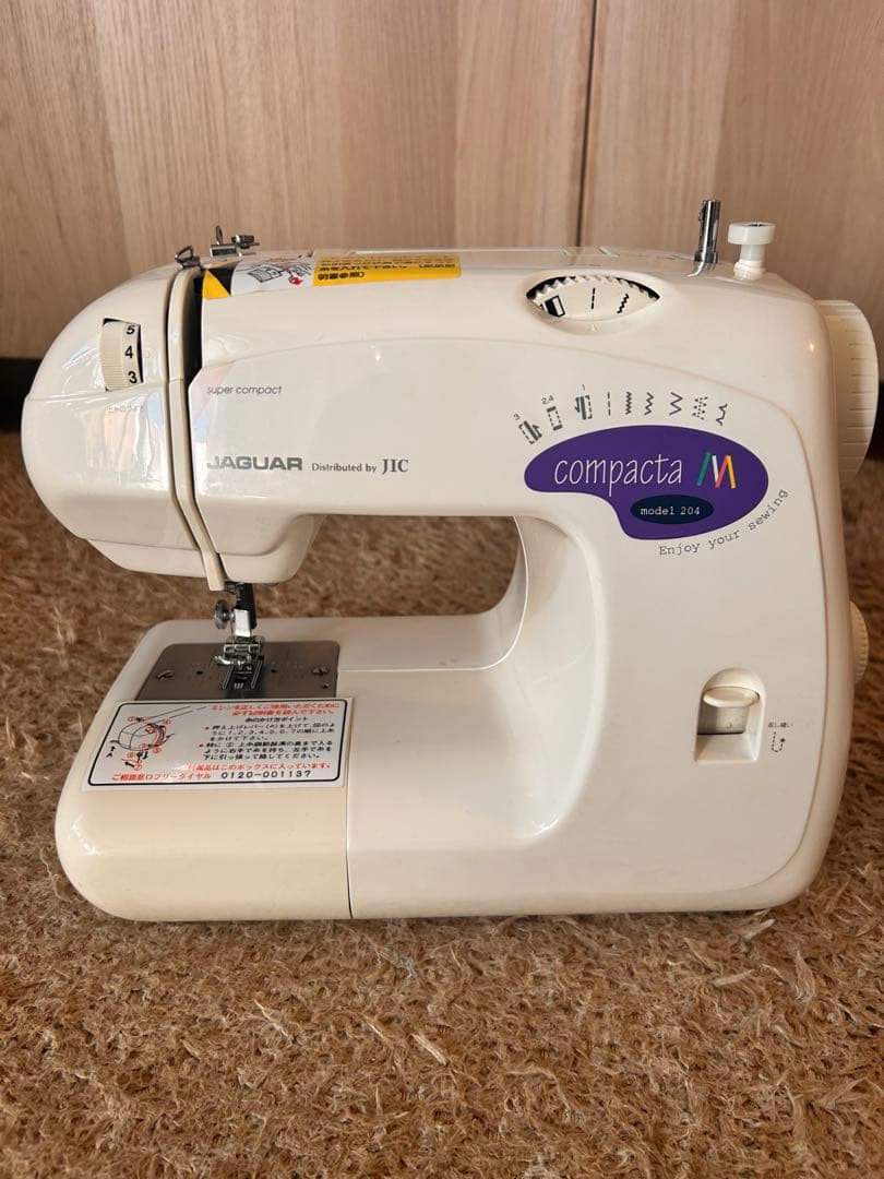 ジャンク品】JAGUAR ジャガー 電動ミシン JC-204 コンパクトミシン