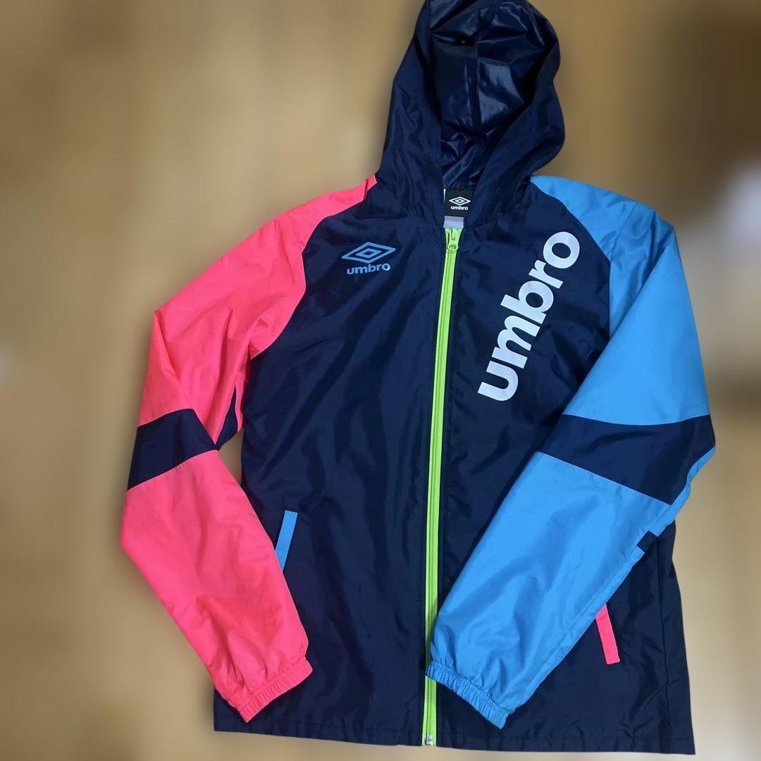 umbro ピステ・ウィンドブレーカー L ネイビー/ピンク/ブルー - メルカリ
