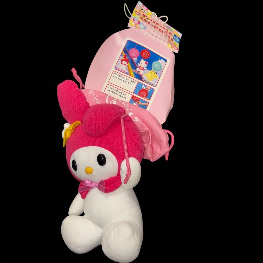未使用　ハローキティ　マイメロディ　クッション　ぬいぐるみ　レアグッズ
