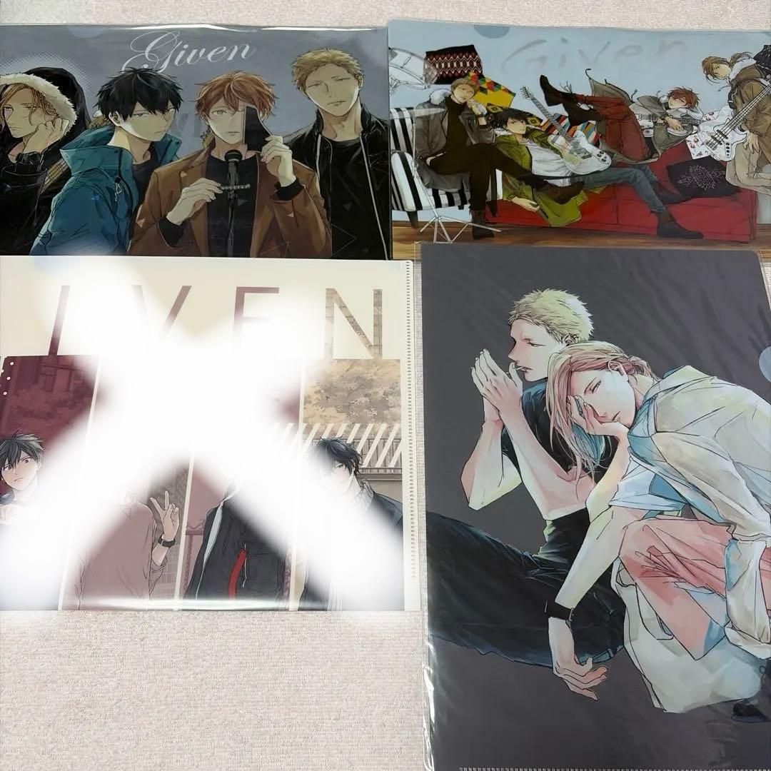 ギヴン 映画 前売り特典　原画展　クリアファイル ファイル キヅナツキ