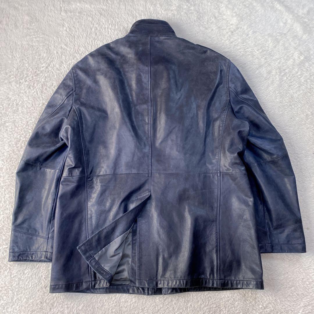 希少色・特大3L/ ダーバン ラムレザー ハンティングジャケット ダーク
