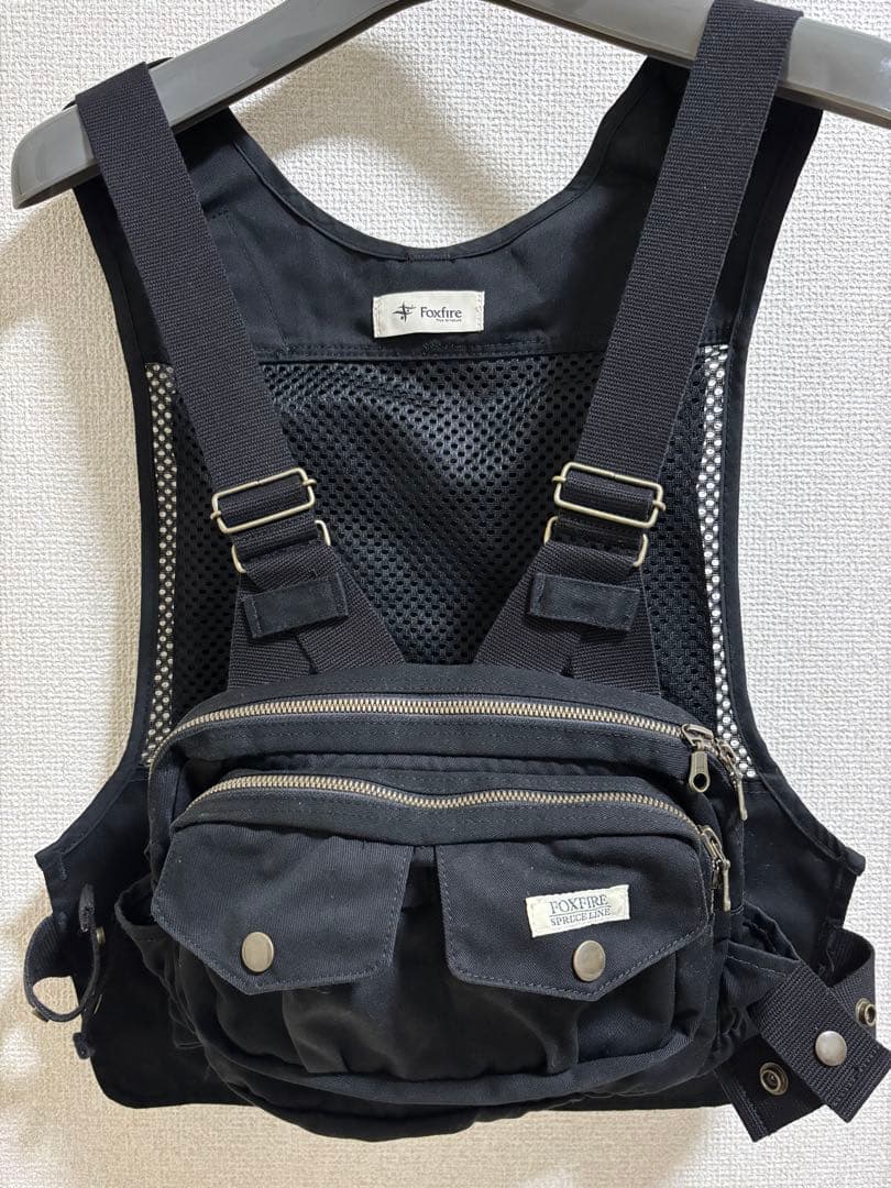 FOXFIRE フィッシングベスト ブラック トラウトフィッシャー 新店 / Foxfire スプルースライン バーチカル