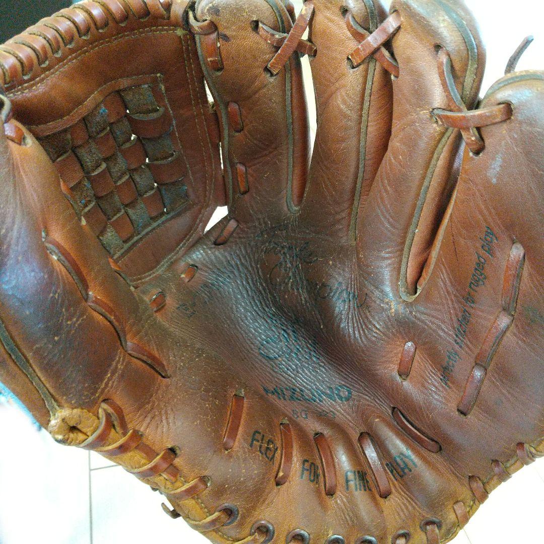 昭和レトロ 当時もの ビンテージ ミズノ 大人 軟式グローブ - メルカリ