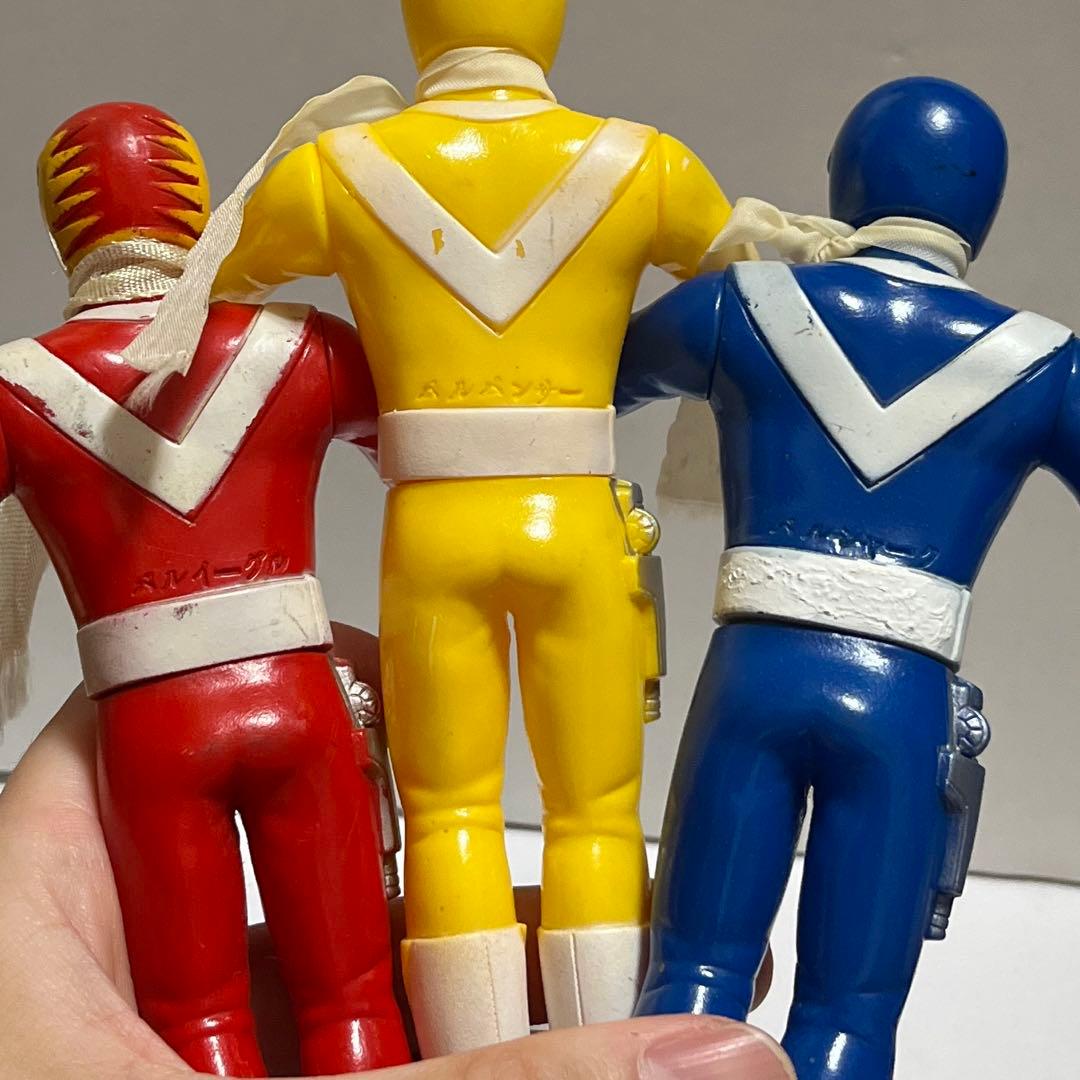 ☆サンバルカン バルイーグル バルパンサー バルシャーク ソフビ 16.5cm☆