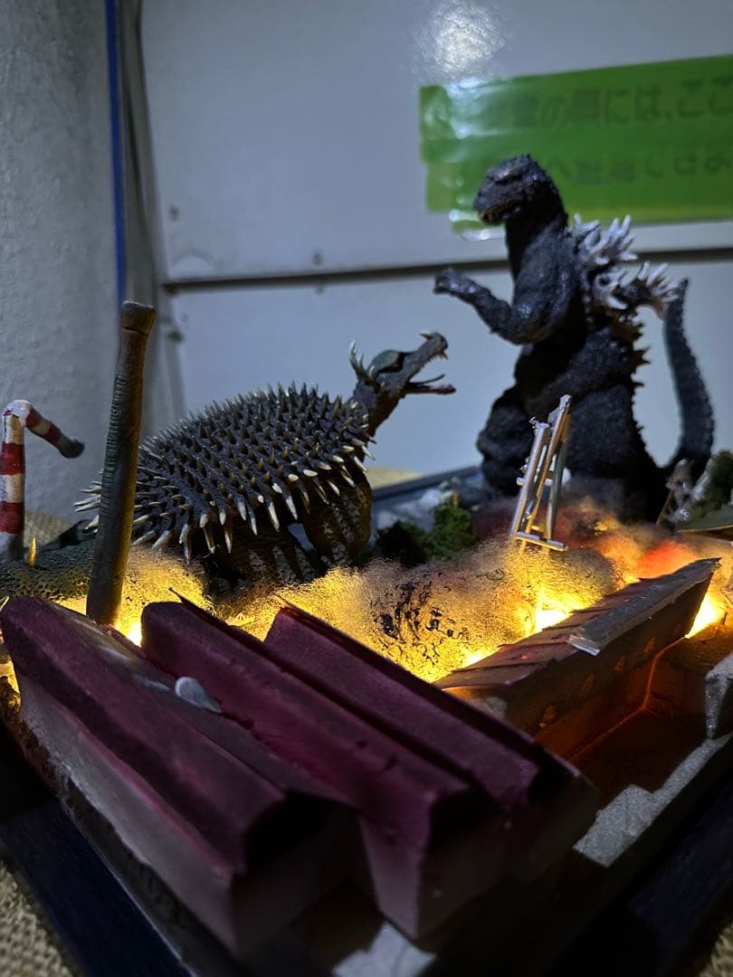 ゴジラの逆襲 レジンキット 決戦ジオラマセット 塗装・完成品 - メルカリ