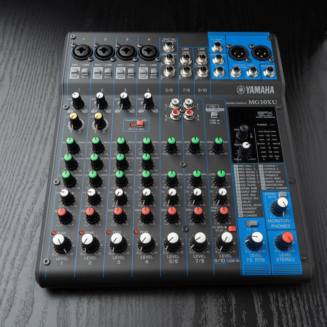 YAMAHA ヤマハMG10XU アナログミキサー &ハードケースセット YAMAHA MG10XU 10チャンネルミキシングコンソール(ハードケース付き