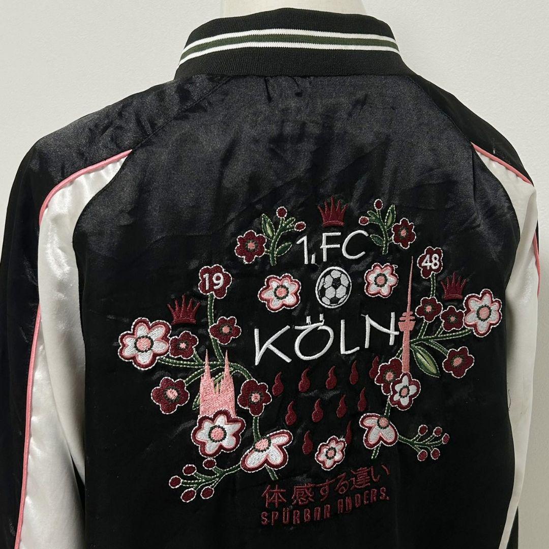 ドイツ ブンデスリーガ 1.FCケルン 公式グッズ 両面刺繍ロゴ
