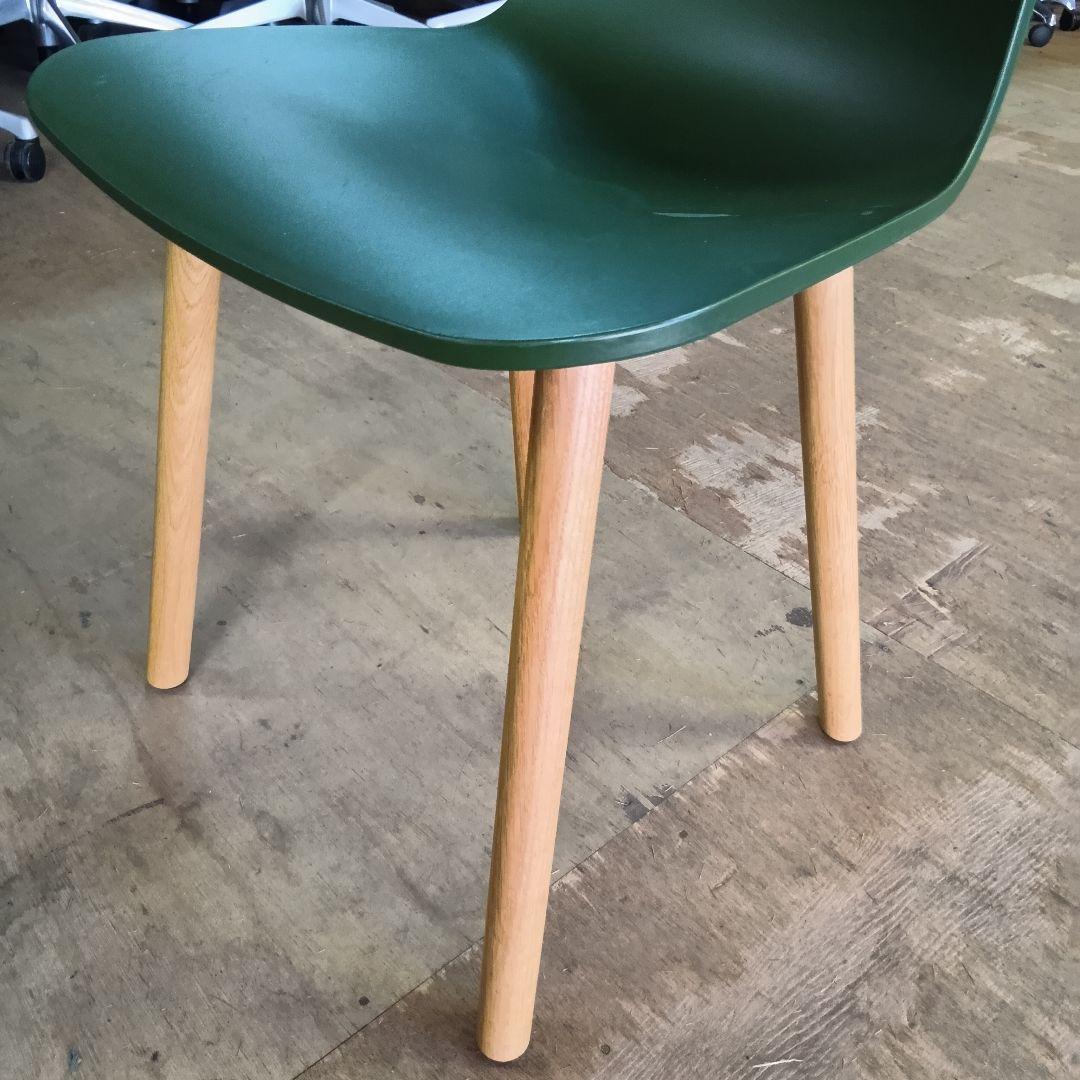 傷多数 Vitra ヴィトラ HAL Wood チェア 木製脚 グリーン - メルカリ