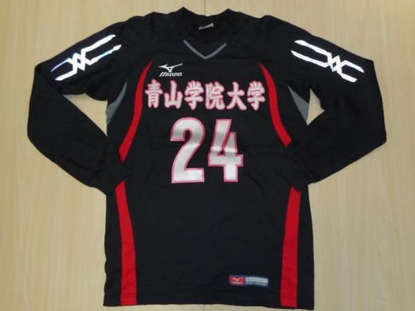 使用品　青山学院大学 wappen 加工 ゲーム シャツ 長袖シャツ 希少 非売品】青山学院大学 駅伝部 長袖Tシャツ｜Yahoo!フリマ（旧PayPay