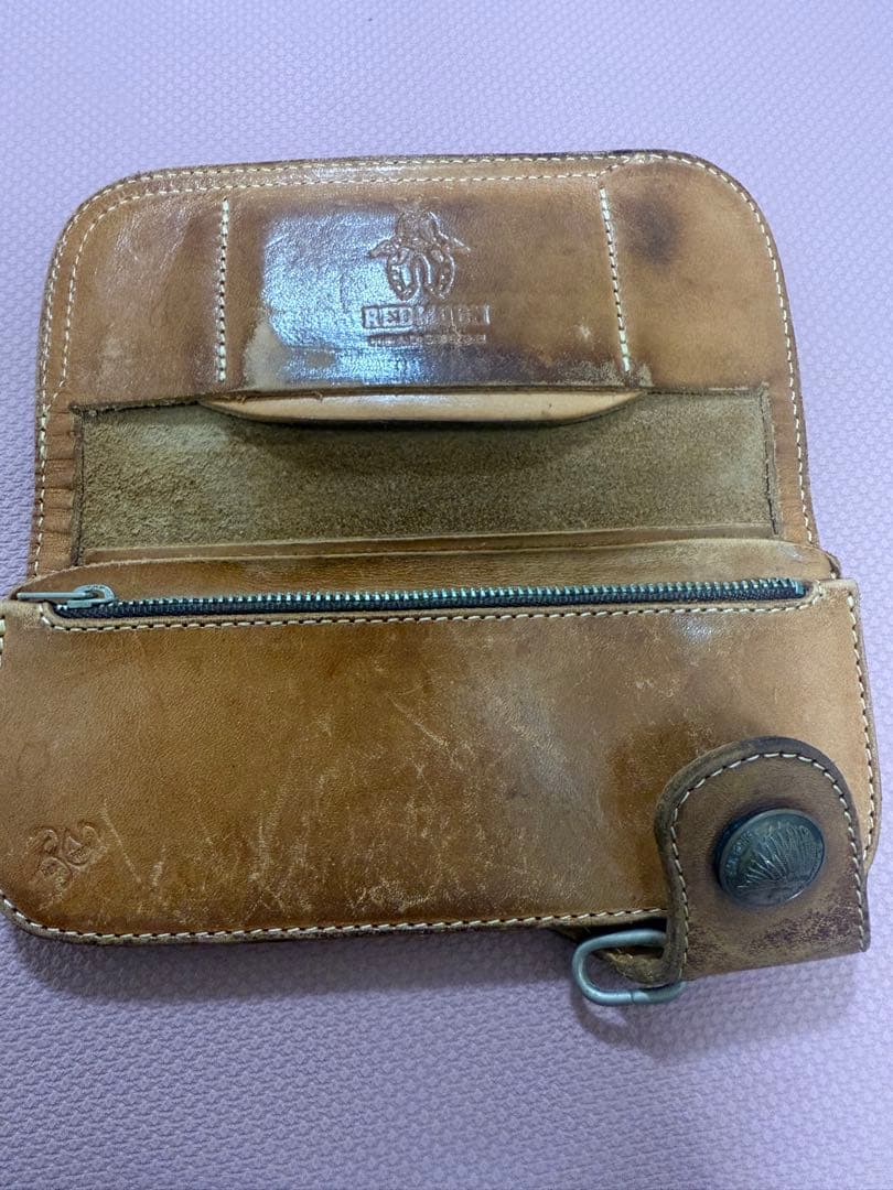 REDMOON レザー長財布 インディアンヘッド