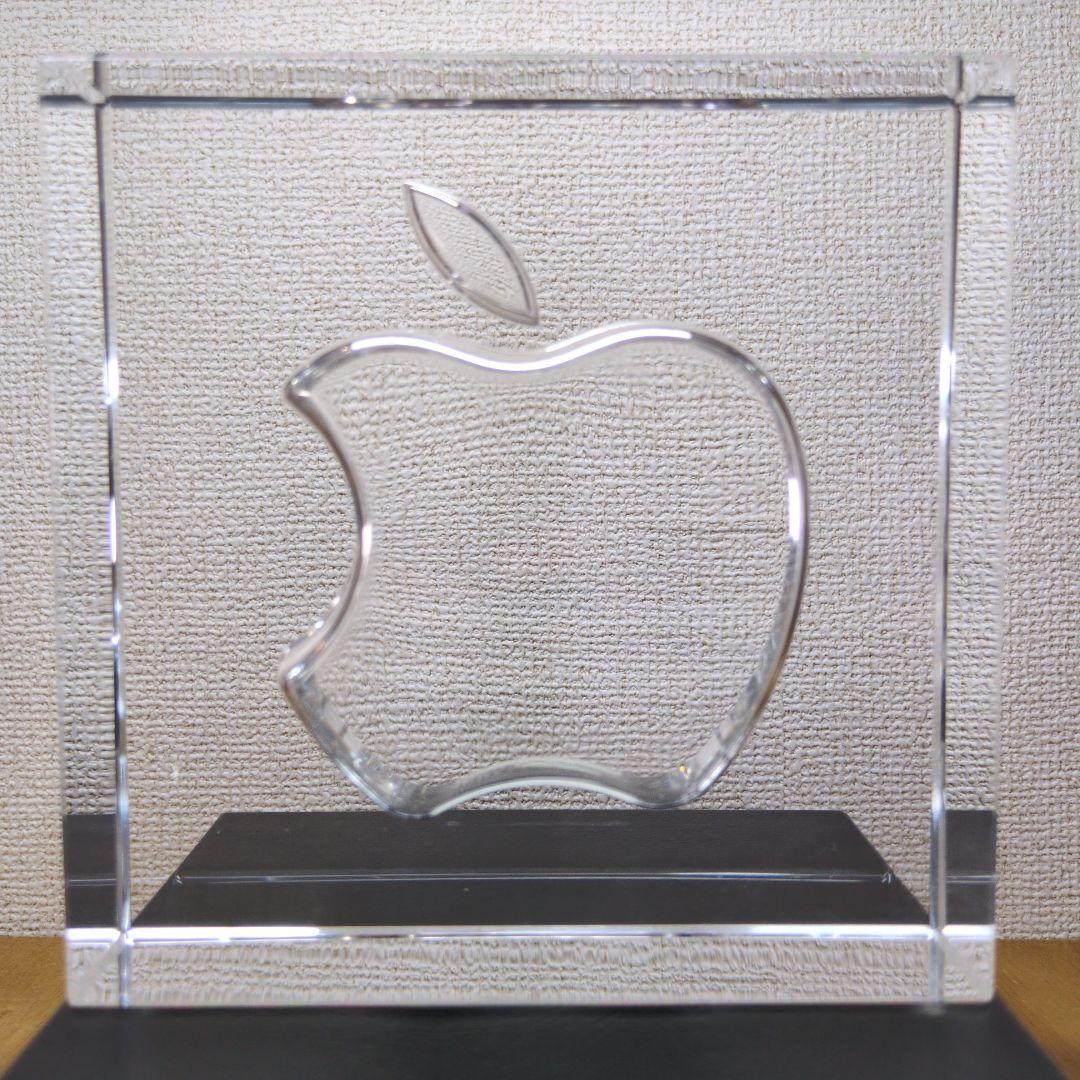 Apple 20周年記念 HOYA製クリスタルガラス 置物 記念品 プレミア