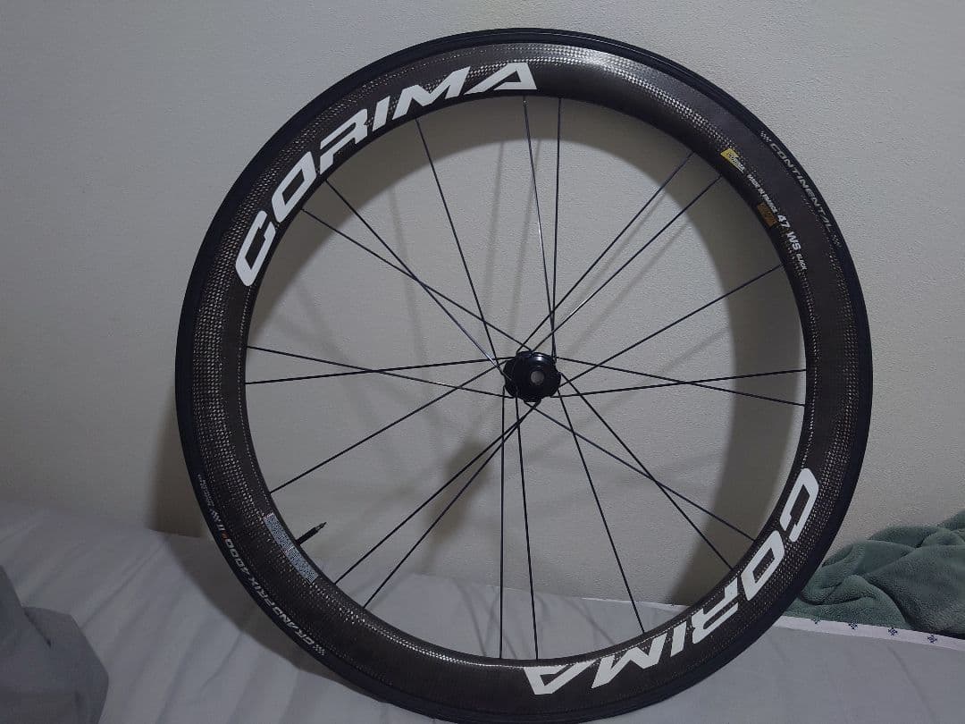 CORIMA ws 47 Black フロント チューブラー 美品 CORIMA ws 47 Black フロント チューブラー 美品