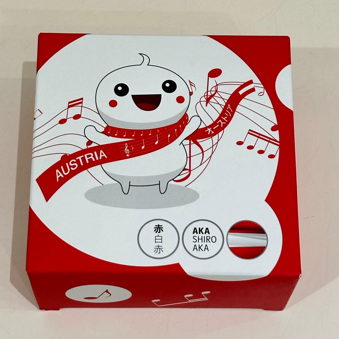 完売品】大阪万博 オーストリアパビリオンマスコット赤白赤ぬいぐるみ