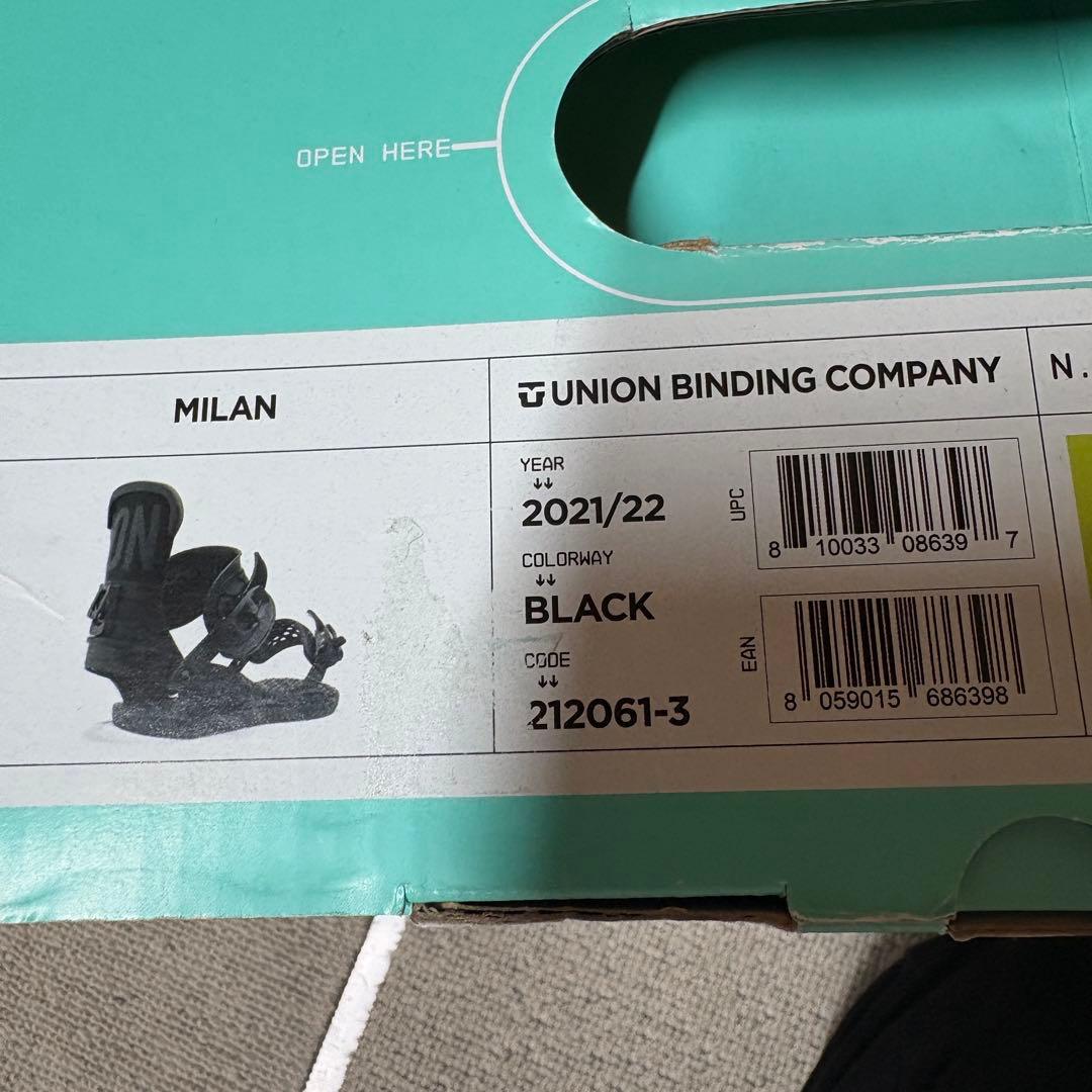 UNION MILAN スノーボード ビンディング ブラック M 2021/22 - メルカリ