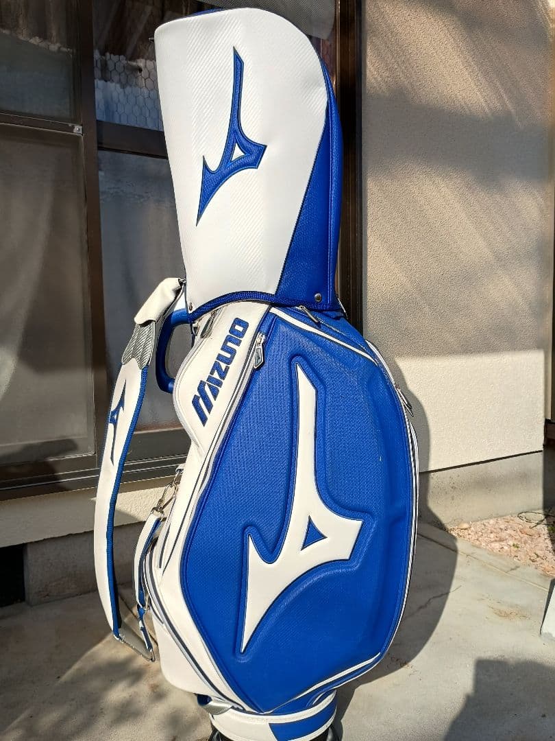 Mizuno キャディバッグ ツアーレプリカ　ホワイト/ブルー MIZUNO（ミズノ） ミズノ公式 Tour Stand キャディバッグ/25年モデル
