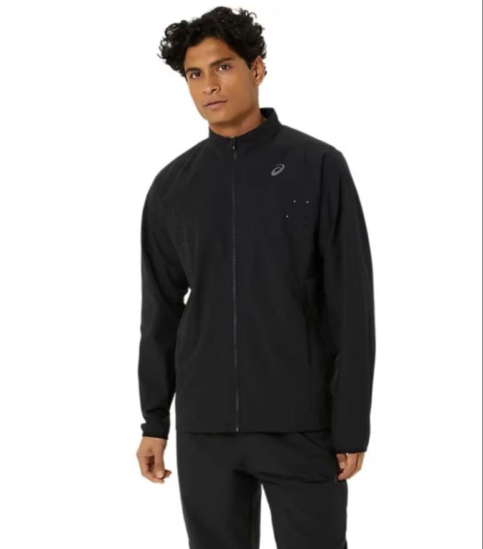 美品 アシックス ACTIBREEZEウーブンジャケット L 黒 SEIKOレア - メルカリ