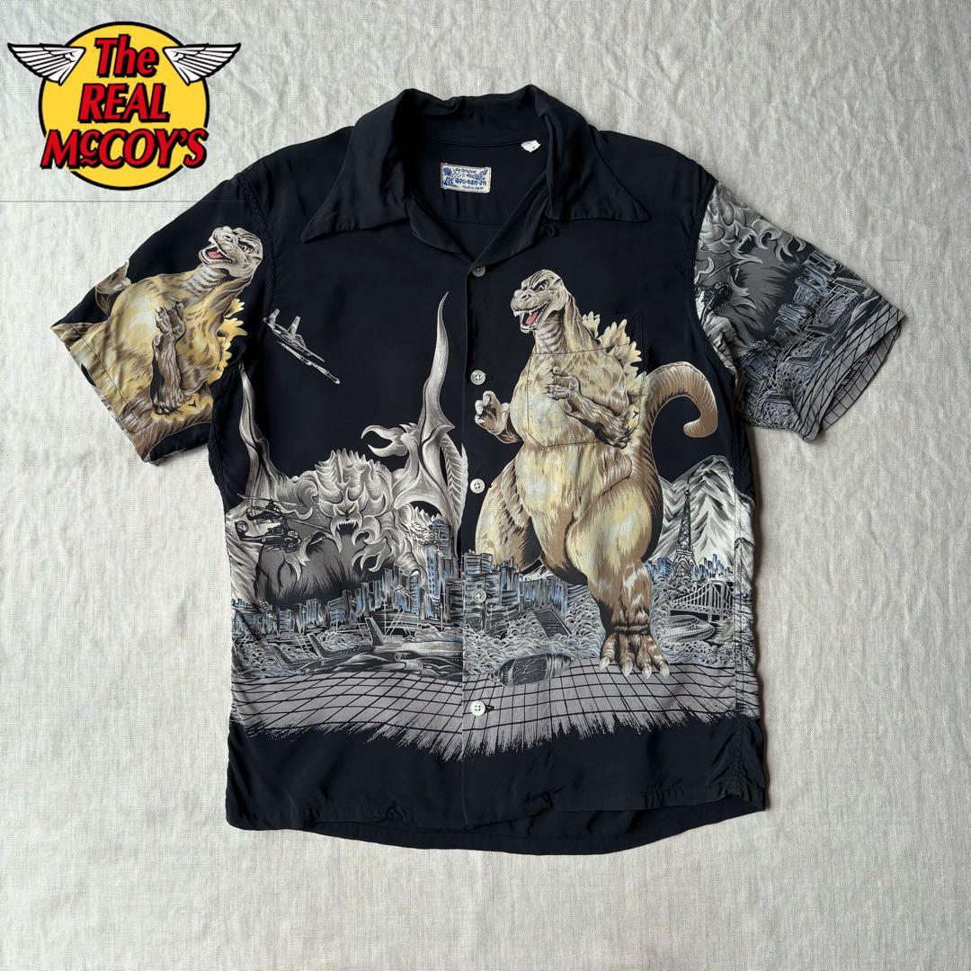 希少】The REAL McCOY'S アロハシャツ 冒険王シリーズ ゴジラ - メルカリ