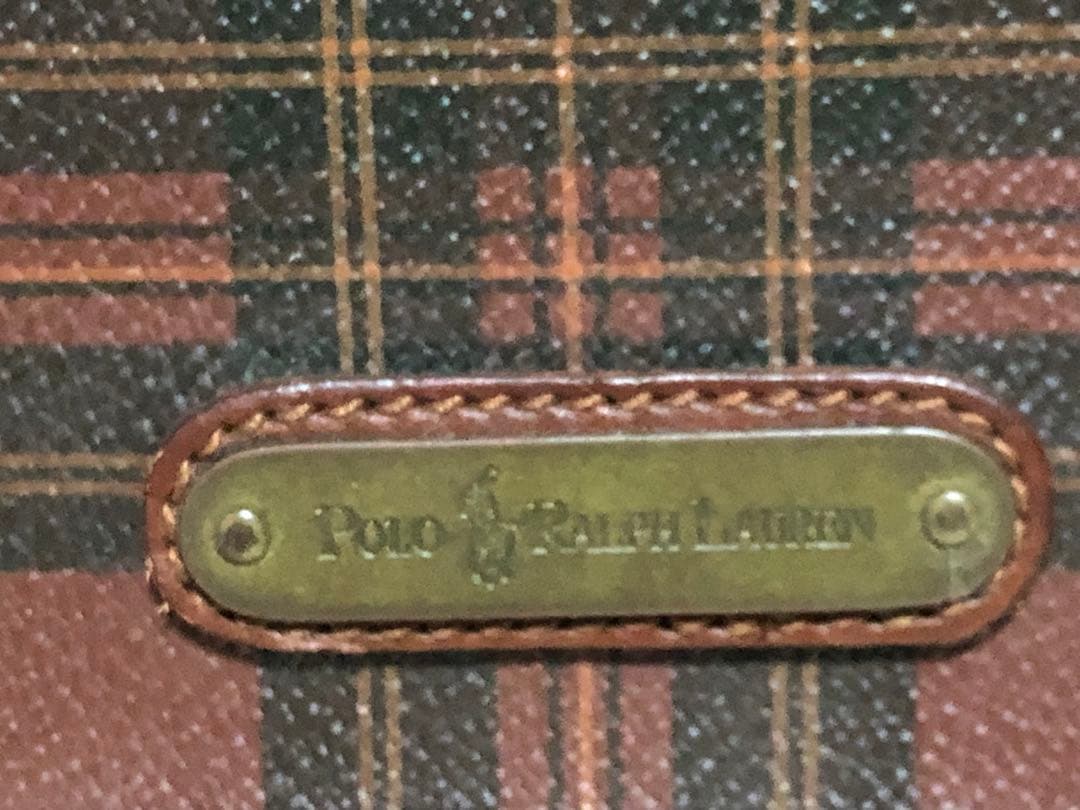 メ(^ ^)y【美品】ポロラルフローレン ヴィンテージ バッグ チェック