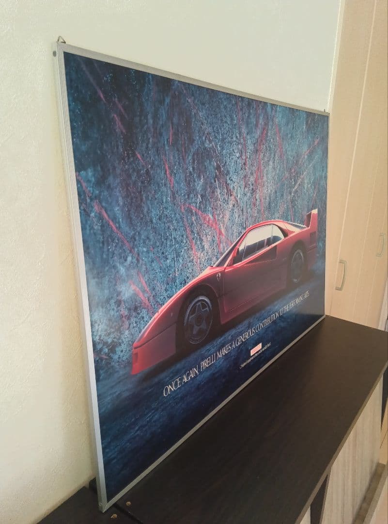 Ferrari F40 PIRELLI フェラーリ ピレリー ポスターパネル - メルカリ