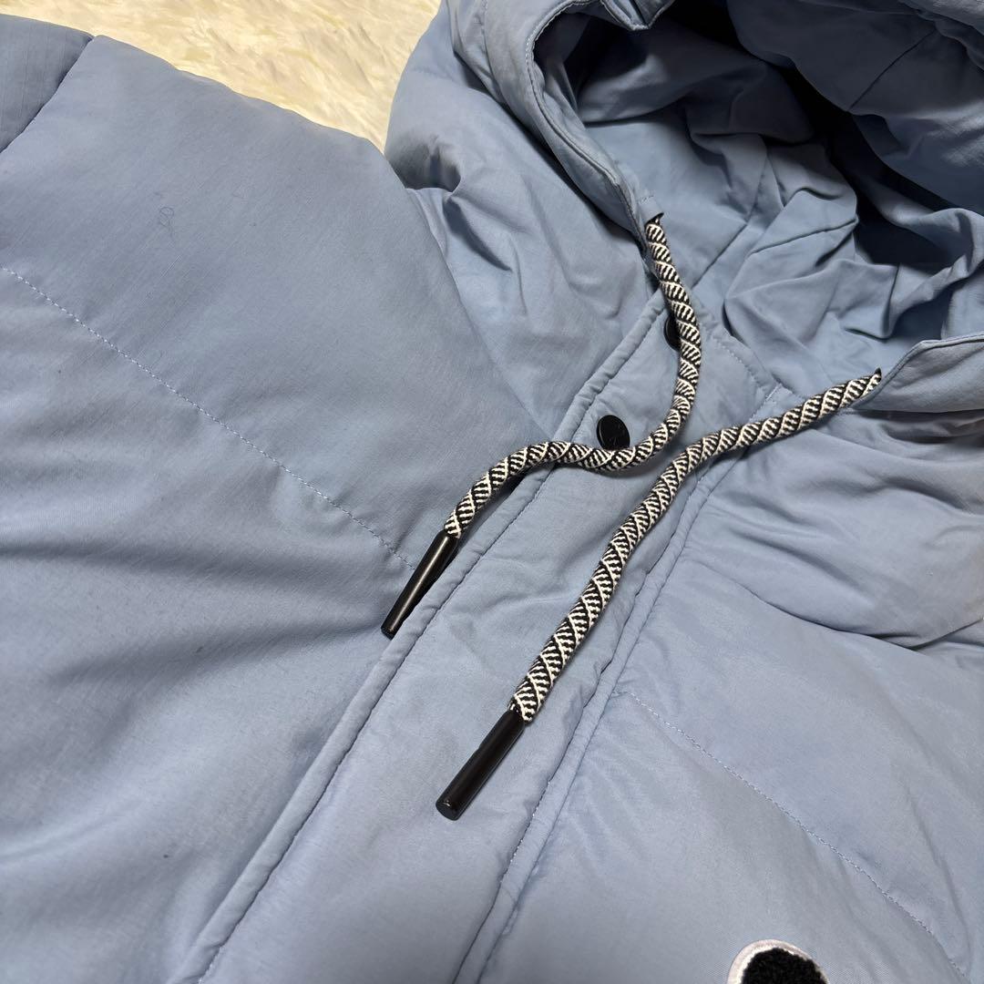 AMIPARIS PUMA フード付きライトブルーダウンジャケット - メルカリ