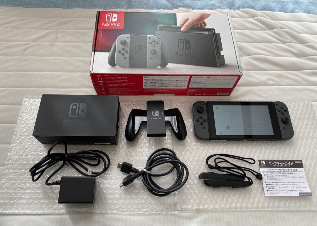完品】Nintendo Switch 初期型 グレー - メルカリ