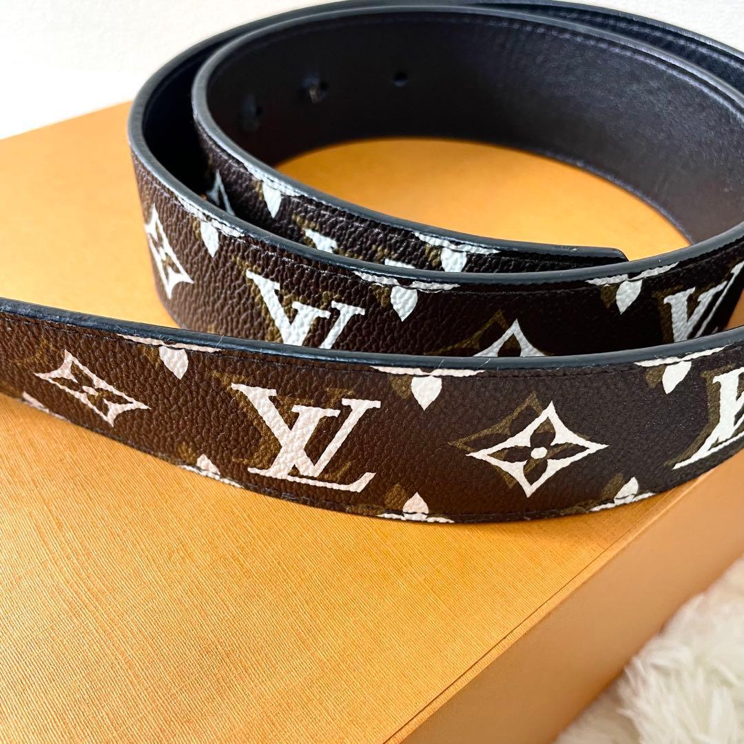 ルイヴィトン LVシェイプ モノグラム ベルト メンズ MP241