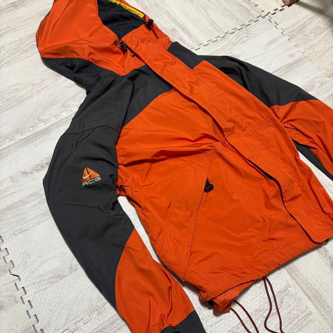 テック系❗️】90s nike acg マウンテンパーカ 三角ロゴ L オレンジ
