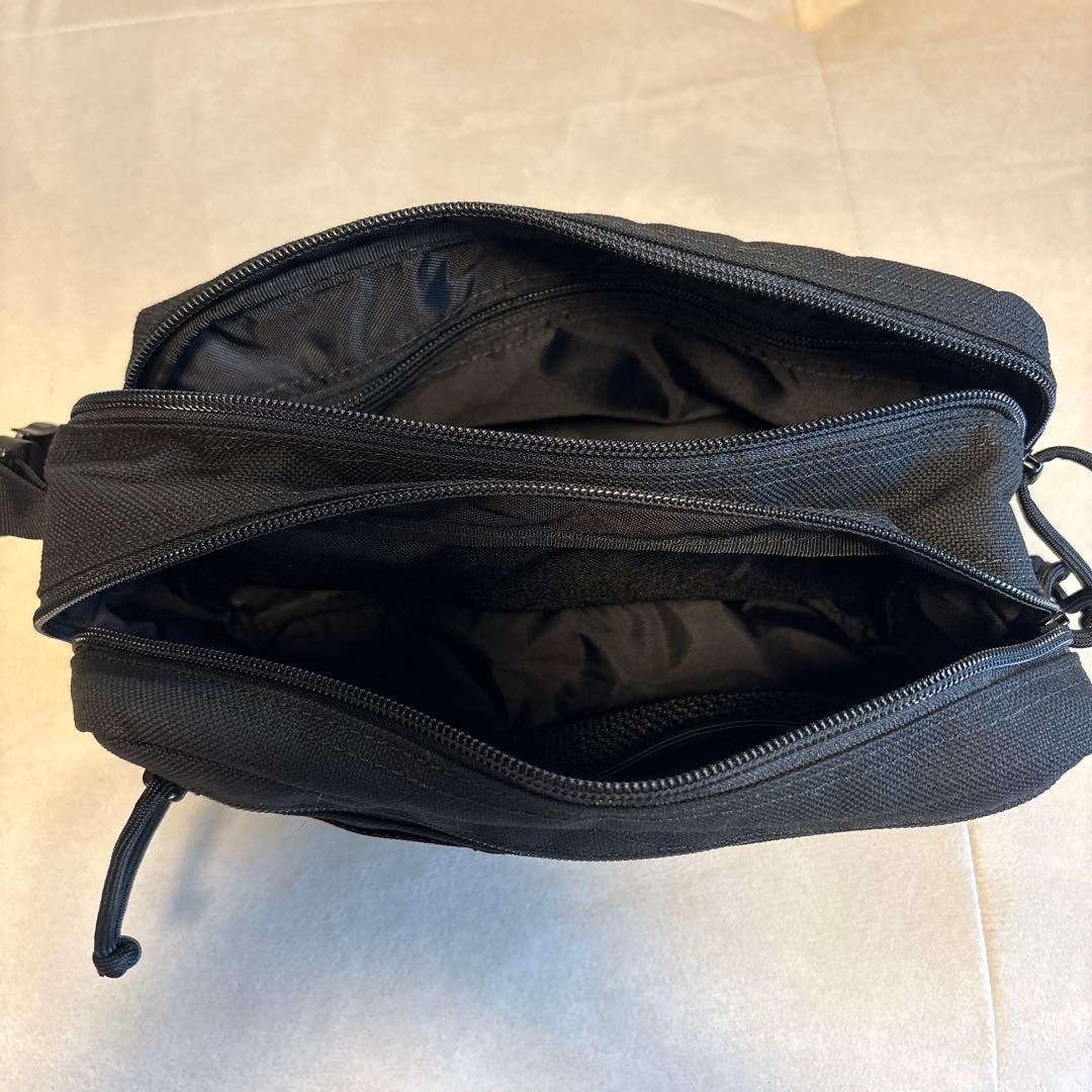 美品】BRIEFING GOLF ダブルジッパーポーチ ブラック|mercariメルカリ