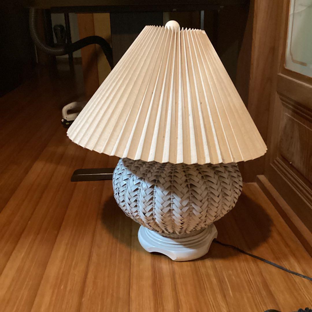 ラタン編み込みデザイン フロアスタンド 大型 ライト・照明