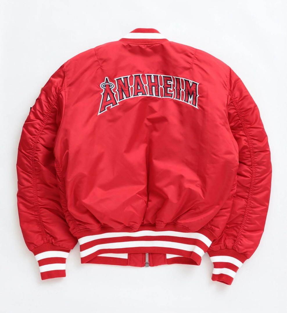 ANAHEIM ボンバージャケット 赤 ボンバージャケット MA1 メンズ 長袖 アウター ジャケット アナーキー