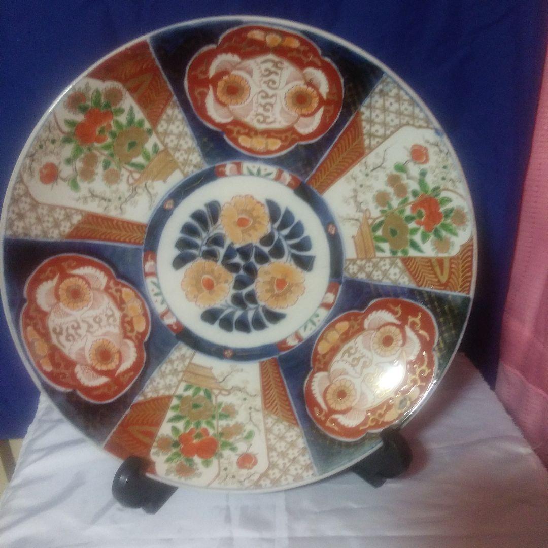 古伊万里色絵大皿 古伊万里 染付色絵大皿 文化遺産オンライン