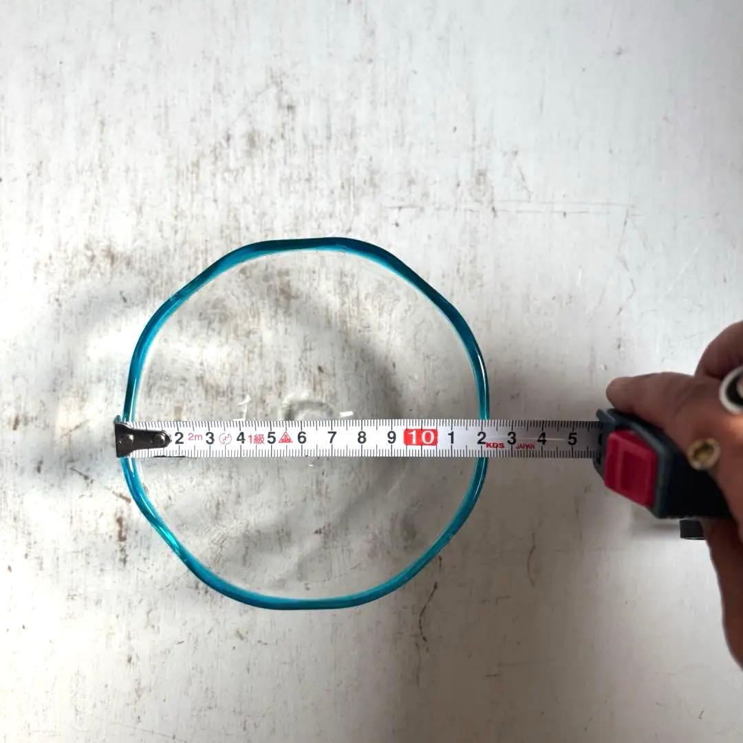 824 民芸 工芸 倉敷ガラス 色口巻き輪花小鉢 5枚組 ブルー 美品 - メルカリ