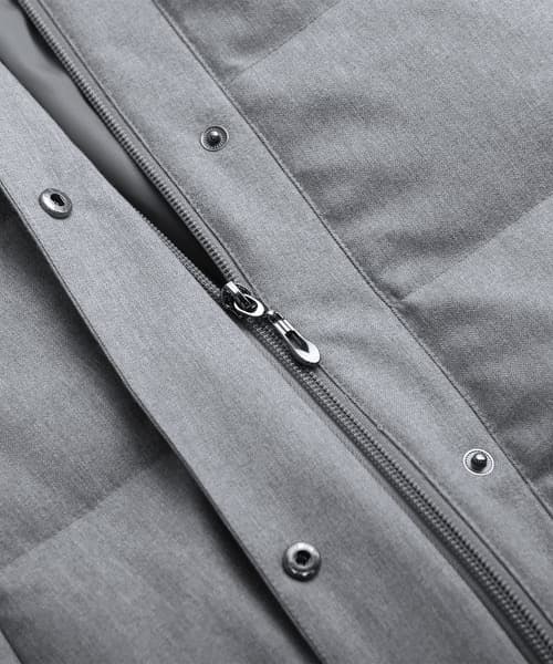 新品 三京商会 ロングダウンコート フード付き ライトグレー - メルカリ