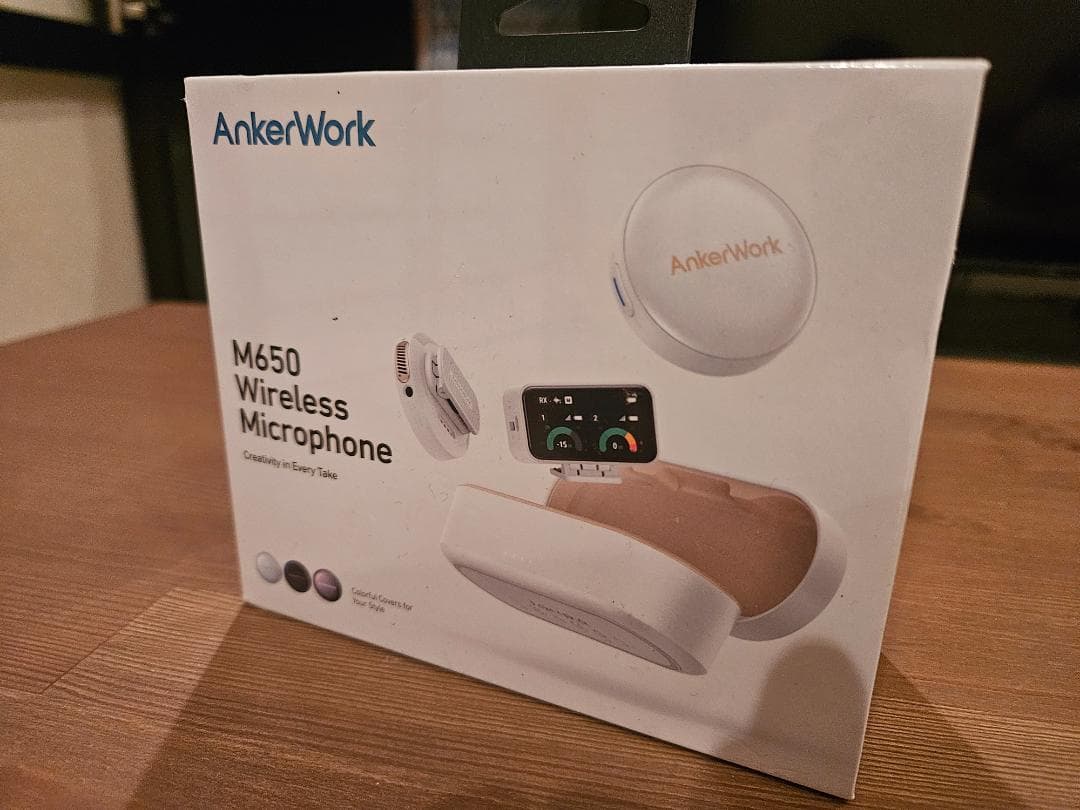 ワイヤレスマイク/AnkerWork M650【新品未使用】 Amazon | AnkerWork M650 Wireless Microphone メタリックブラック