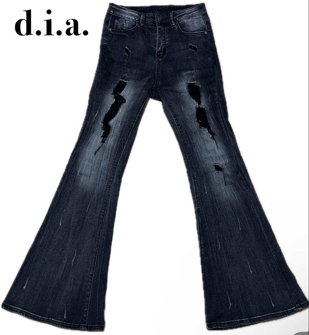 y2k 00s d.i.a. jeans ダイヤ フレアデニムパンツ 平成ギャル - メルカリ
