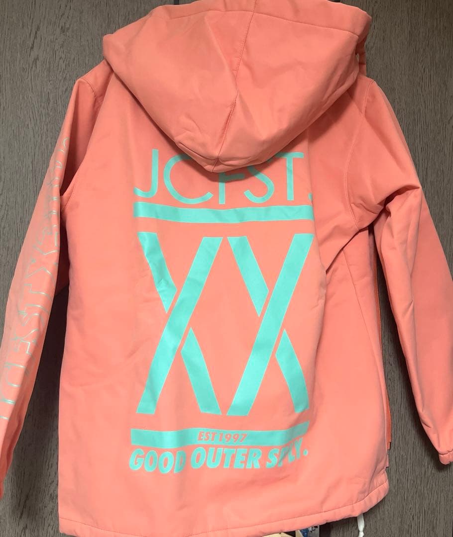 JACKFROST スノボウェア サーモンピンク 上下セット 上S 下M 手袋付