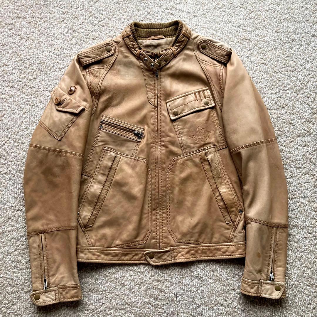 00s】Archive DIESEL レザージャケット ギミック y2k - メルカリ