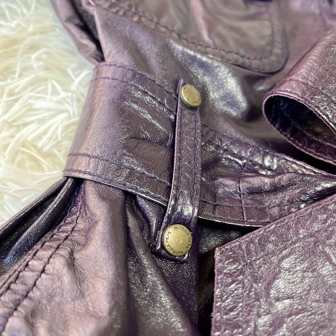パトリツィアペペ 羊本革 レザージャケット サイズ42 イタリア製